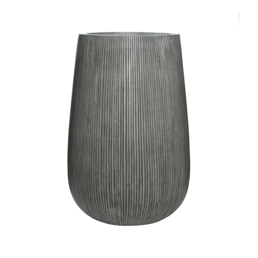 Patt high stone flower pot Ø44