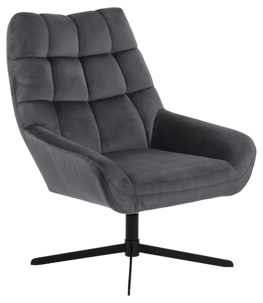 Paris velvet swivel chair