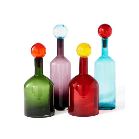 Bubbles and Bottles glass decoration set small