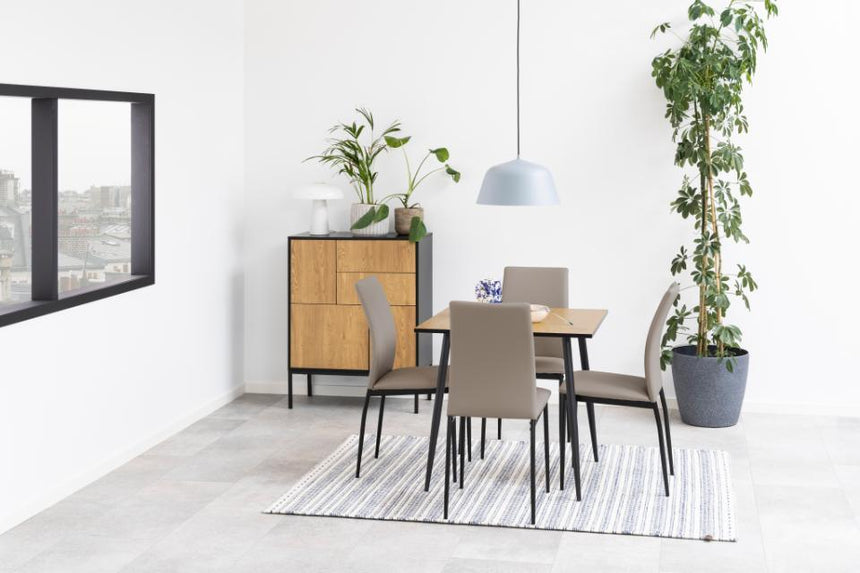 Demina textile leather chair