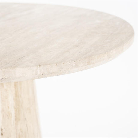 Aime mészkő étkezőasztal Ø70-1