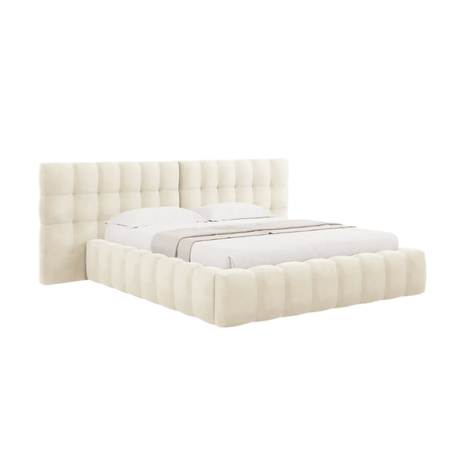 Mamaia wide velvet bed frame 160x200