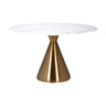 Tenille marble-effect dining table