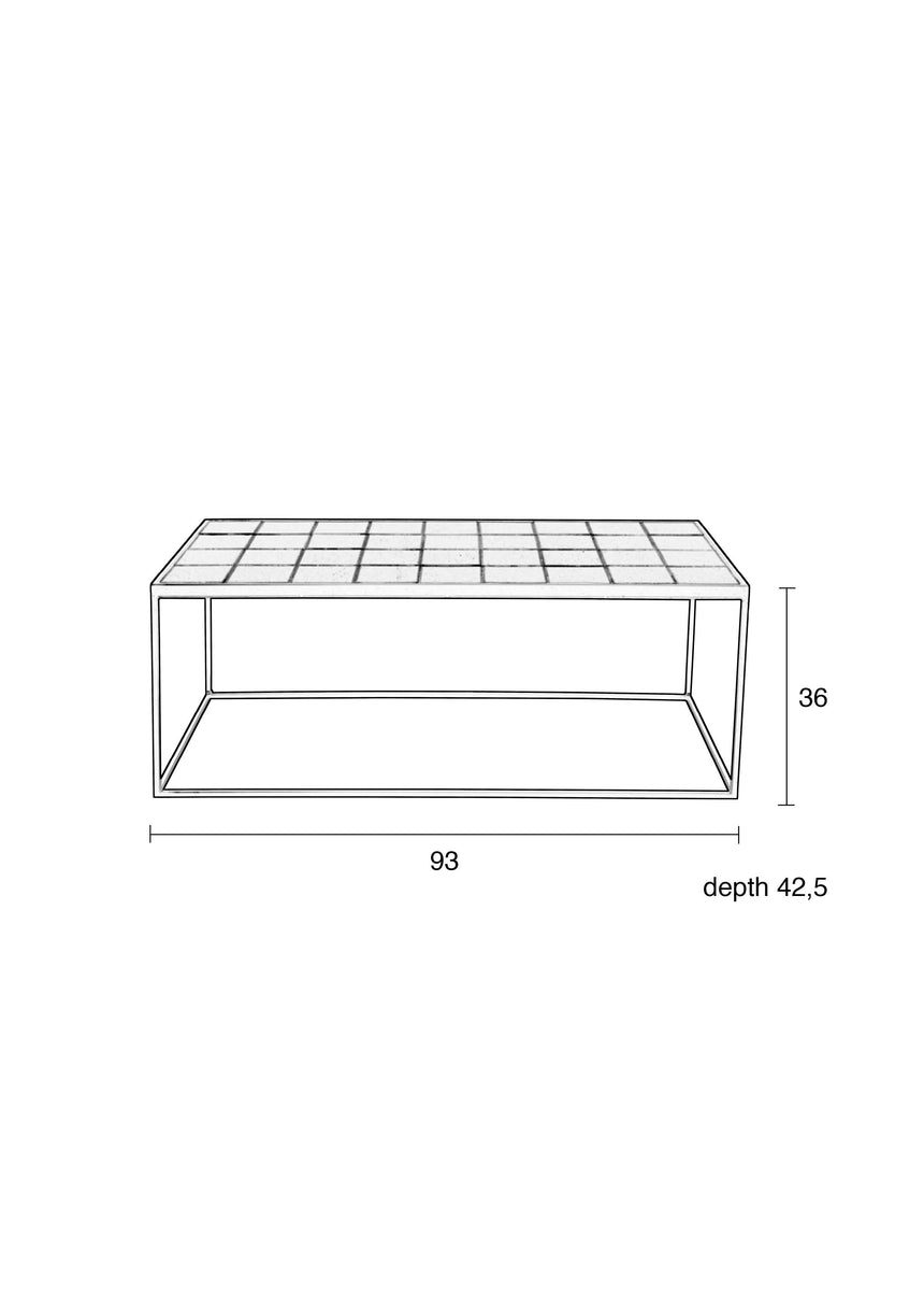 Glazed kerámia dohányzóasztal