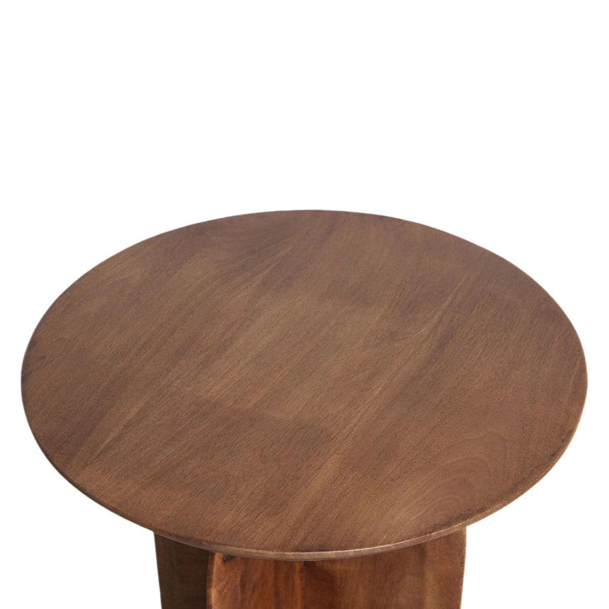 Bullnose wood side table