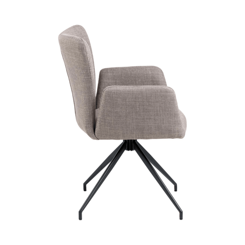 Laura fabric swivel chair