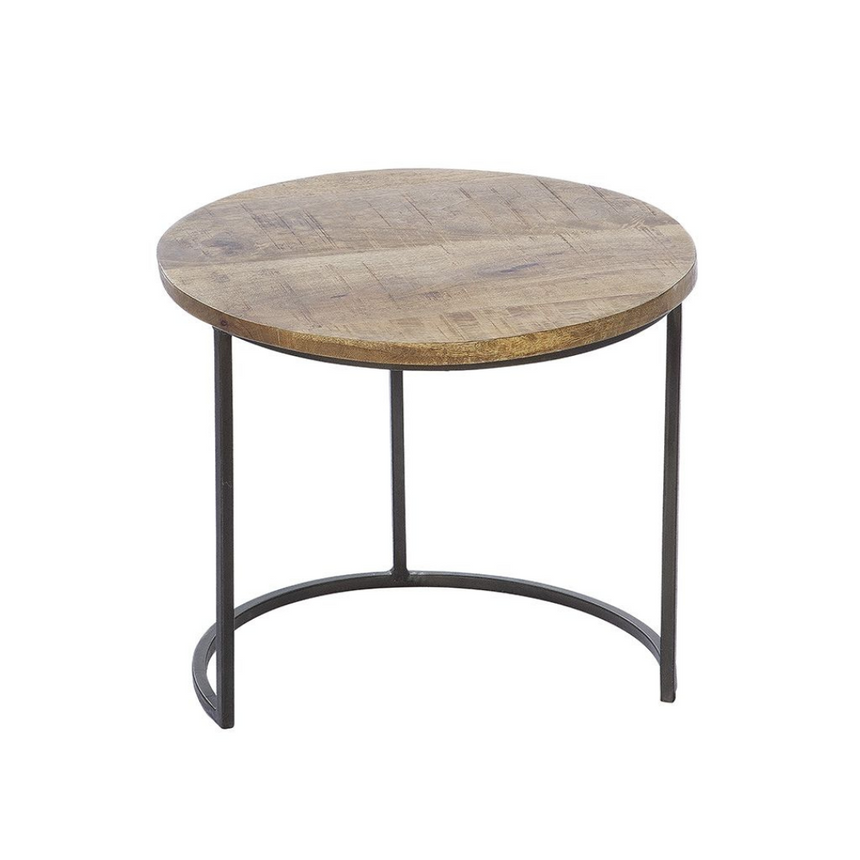 Camara wooden round storage table set