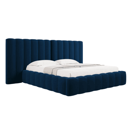 Kelp wide velvet bed frame 180x200