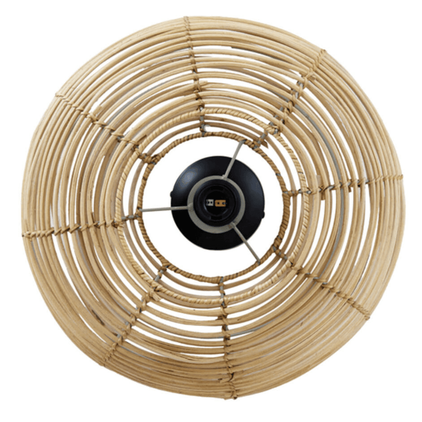 Milan rattan wall lamp