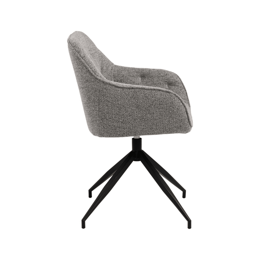 Brooke bouclé swivel chair