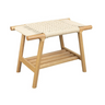 Brave wooden bench