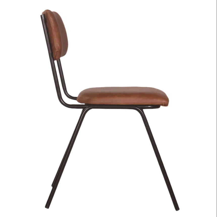 Plain leather chair
