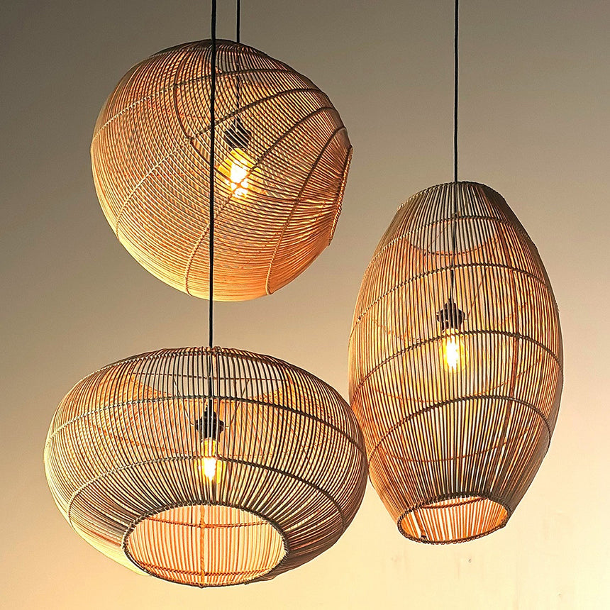 Luna Sphere rattan függőlámpa