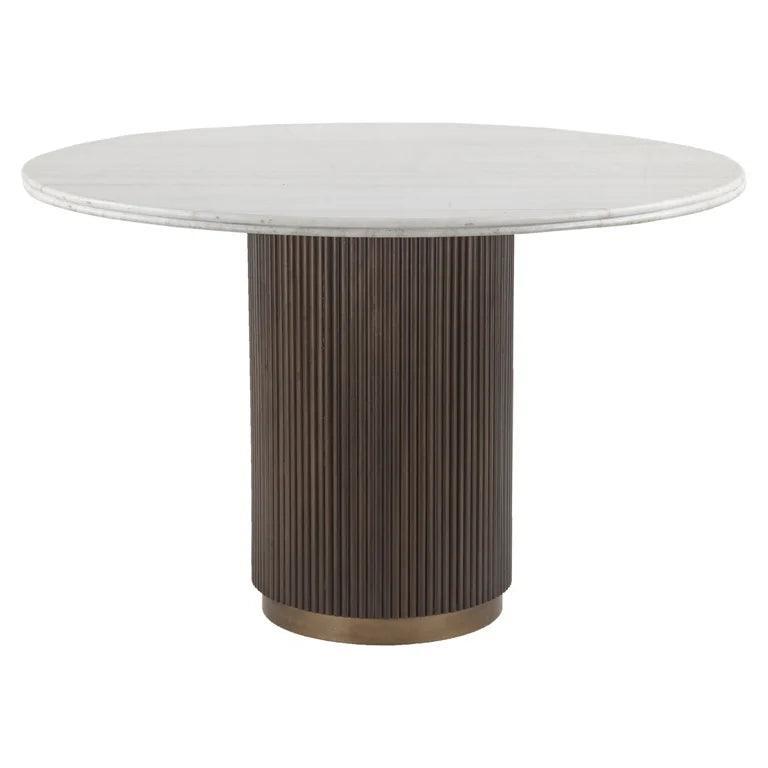 Mayfield marble dining table Ø120