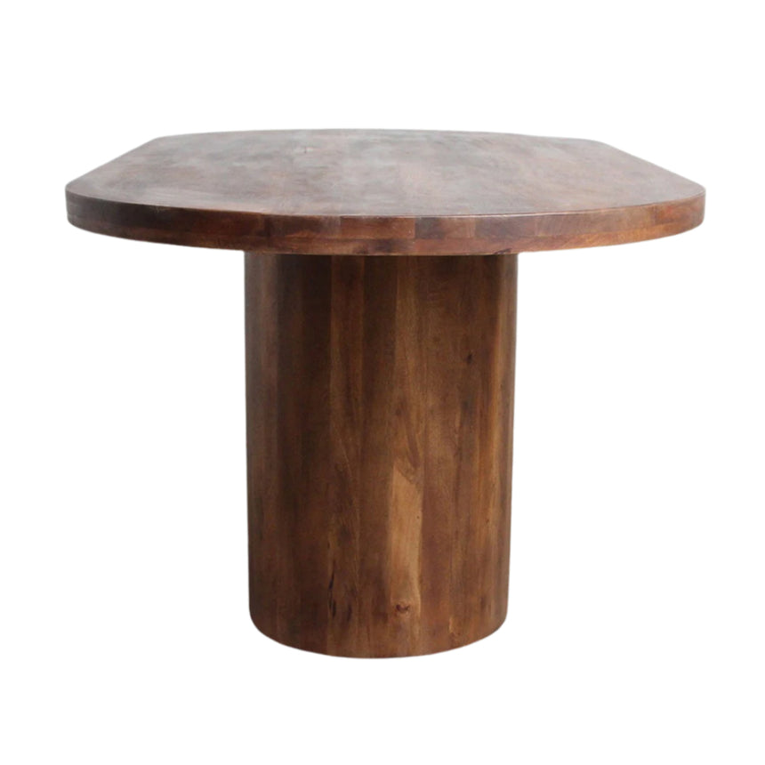 Bullnose Oblong Wooden Dining Table