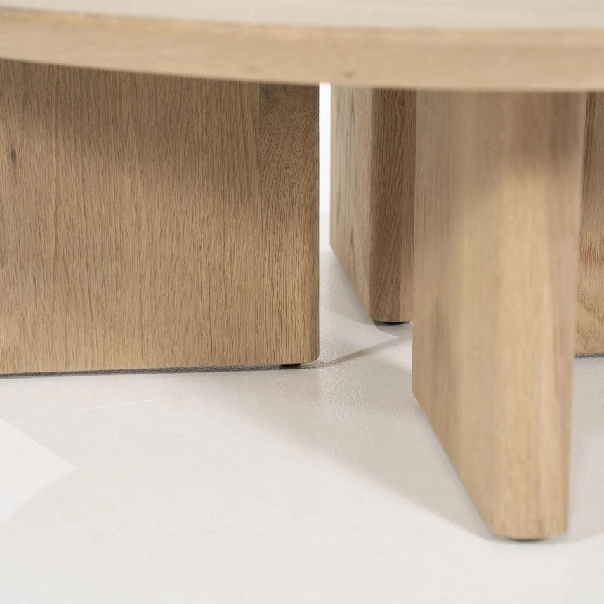 Stef wooden coffee table 80x80