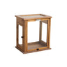 Teak glass box