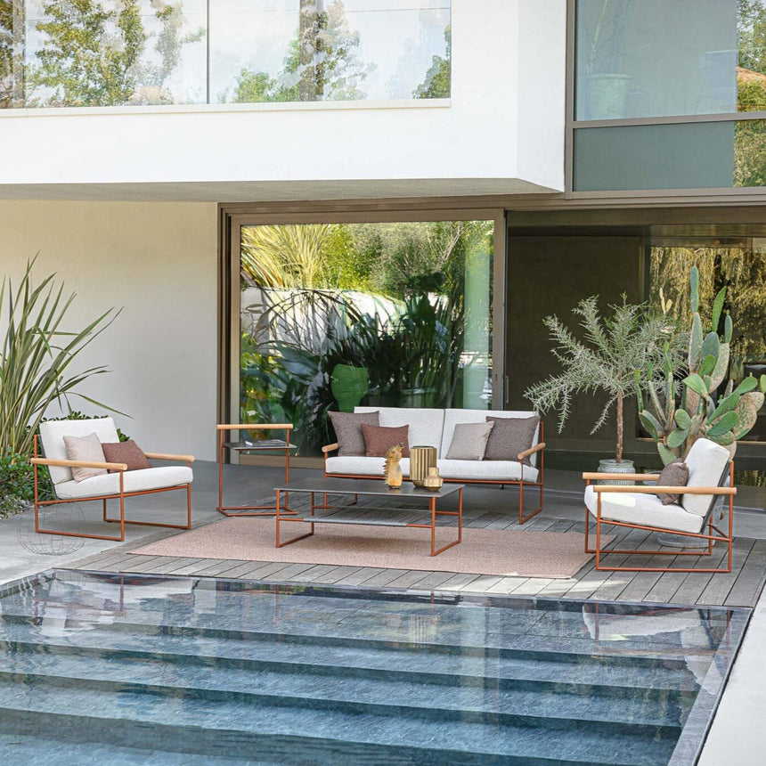 Pipe garden armchair