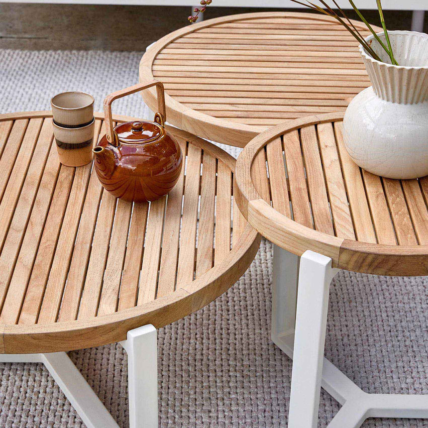 Milou wooden garden storage table