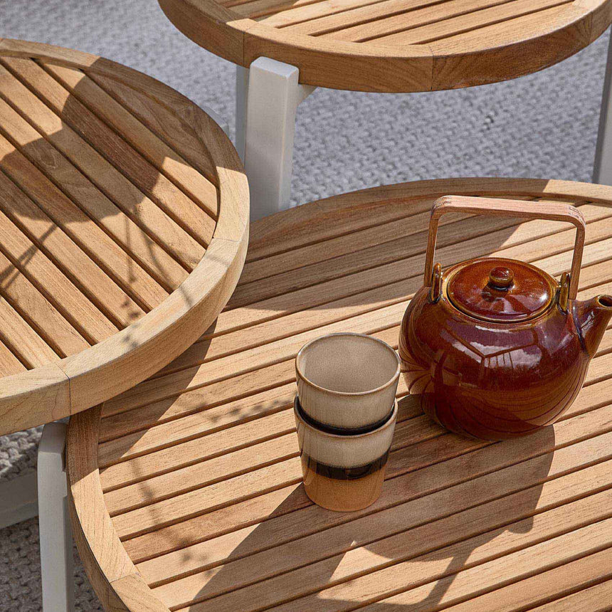 Milou wooden garden storage table