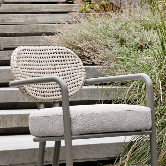 Lugano metal garden armchair