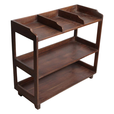 Teak wood shoe rack