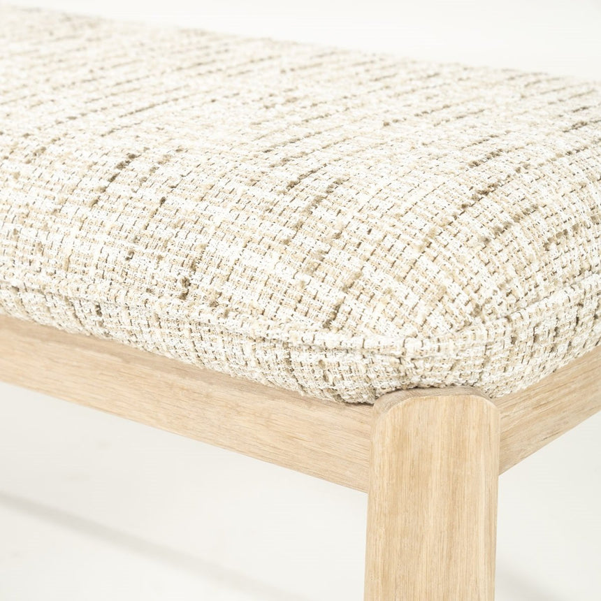 Luka fabric dining bench