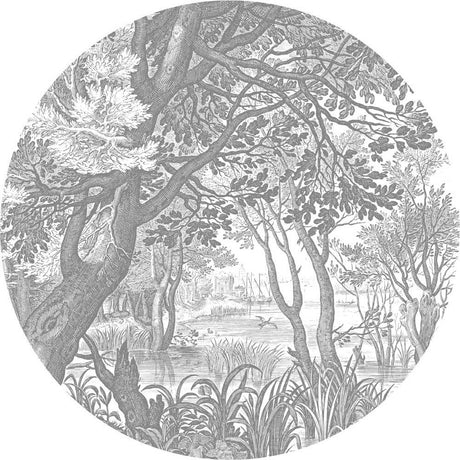 Engraved Landscapes 2, kerek tapéta XL-0