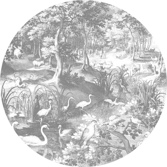 Engraved Landscapes 3, kerek tapéta XL-0