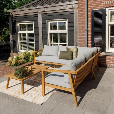 Lucca fabric garden sofa set