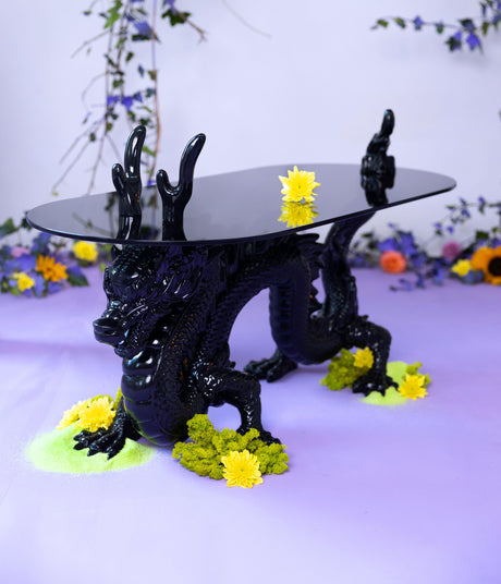Dragonized Bastard resin coffee table