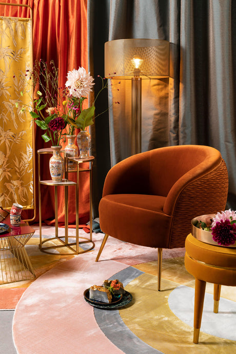 So Curvy bársony fotel