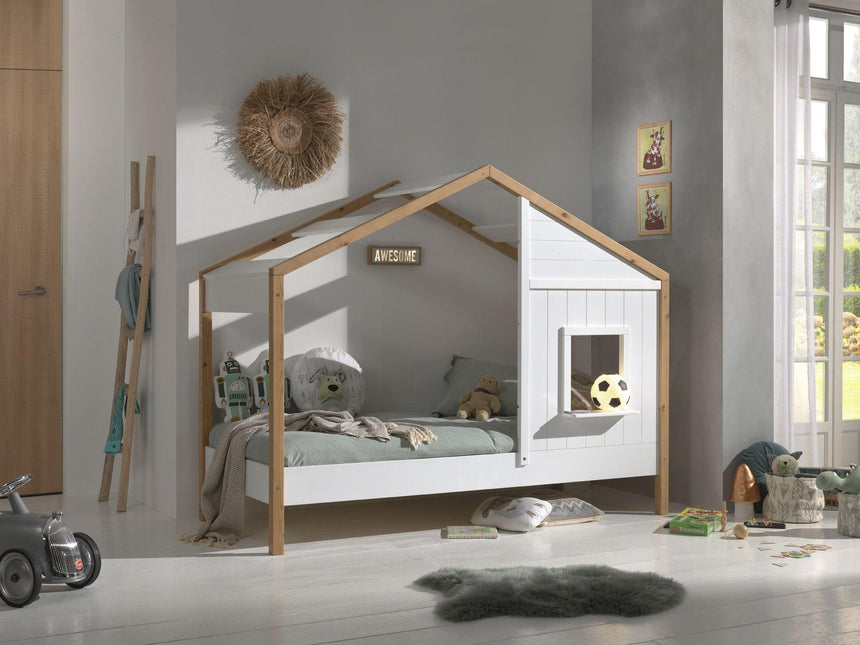 Babs 91 wooden house children's bed, 90x200