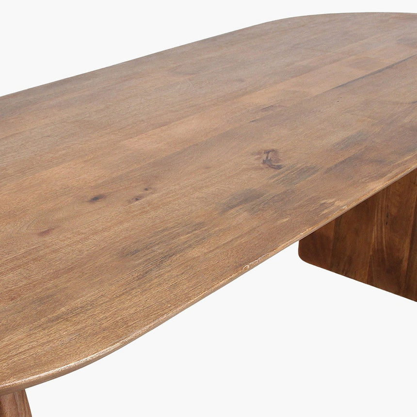Bullnose fa étkezőasztal 180x90