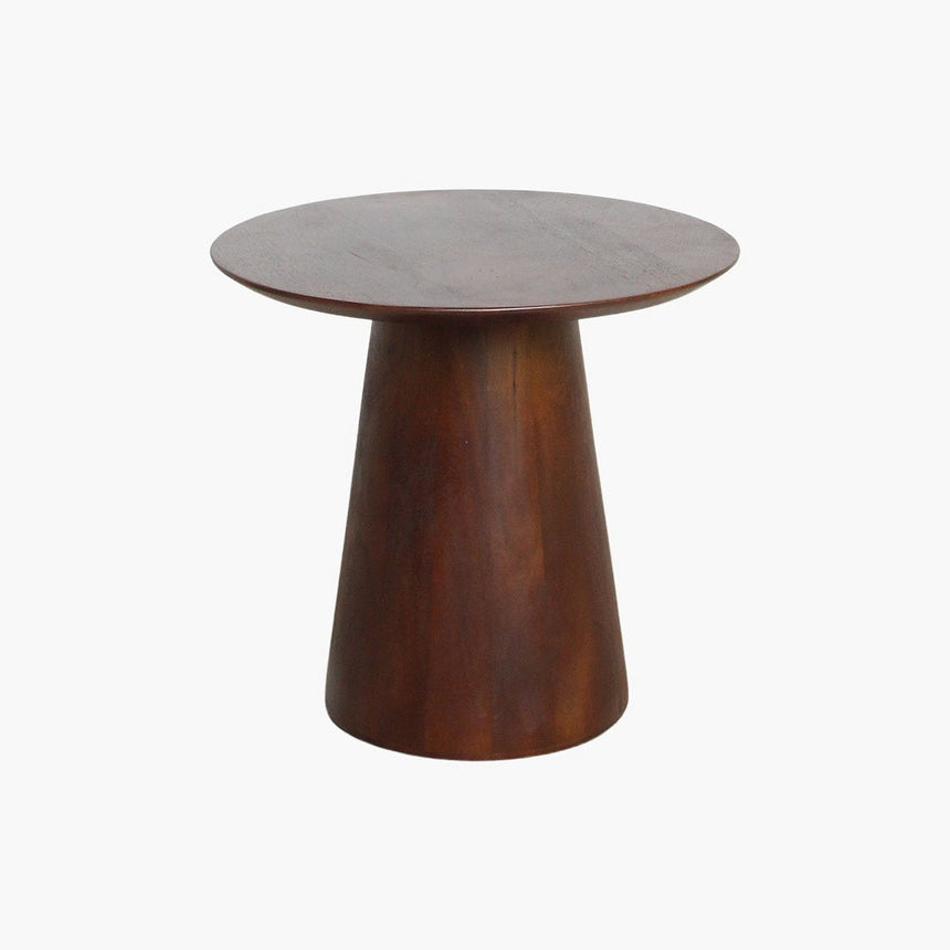 Bullnose Cone Wood End Table