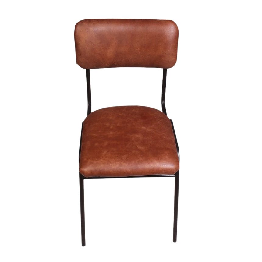 Plain leather chair