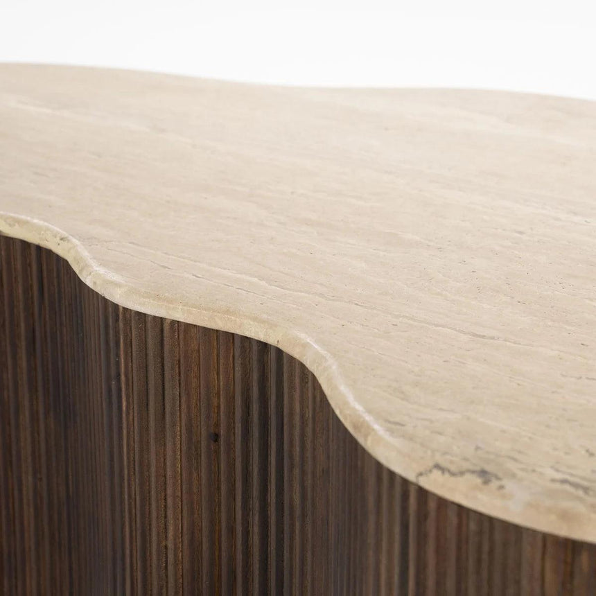 Mari limestone coffee table