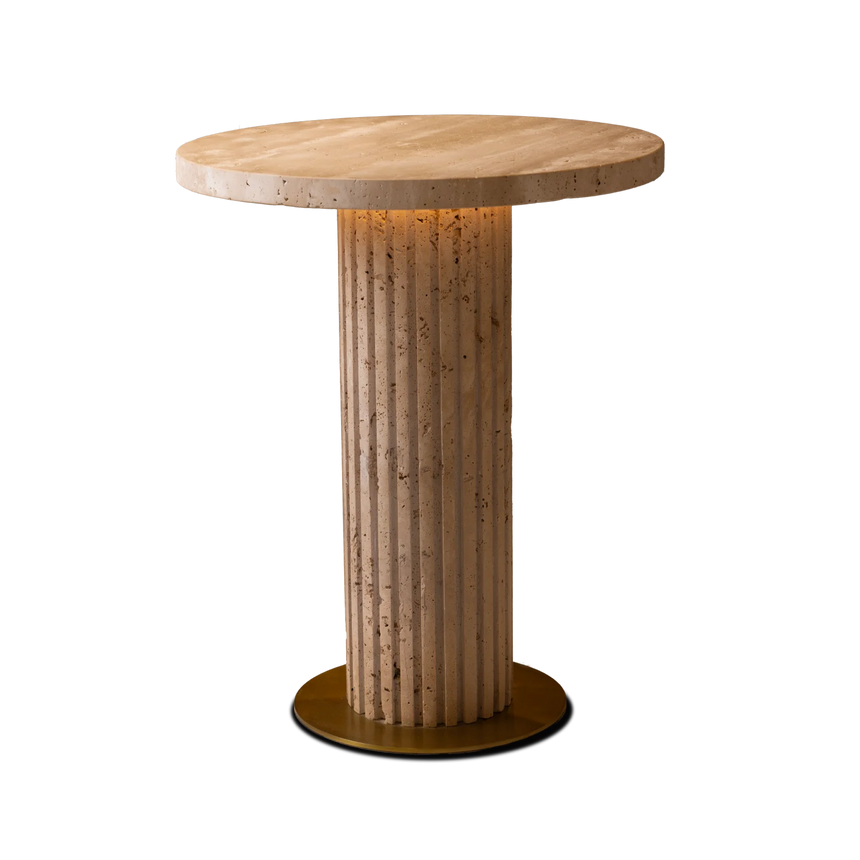 Fer metal storage table