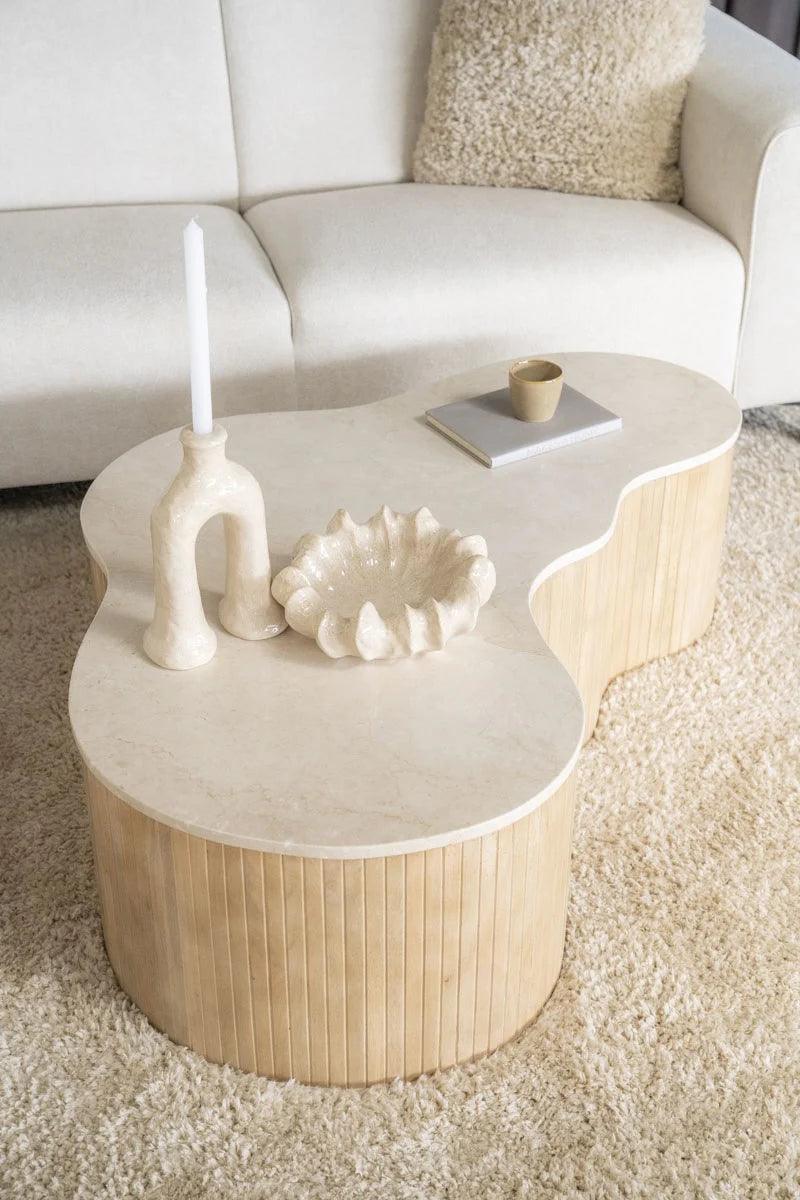 Kira marble coffee table 129x84