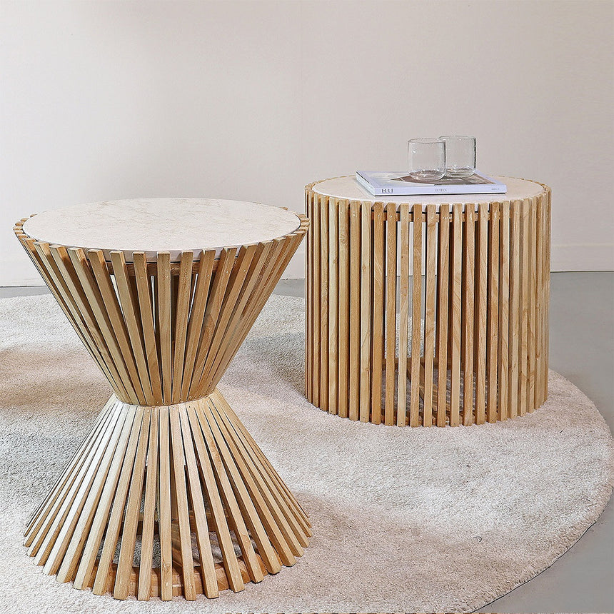 Infinity marble side table Ø46