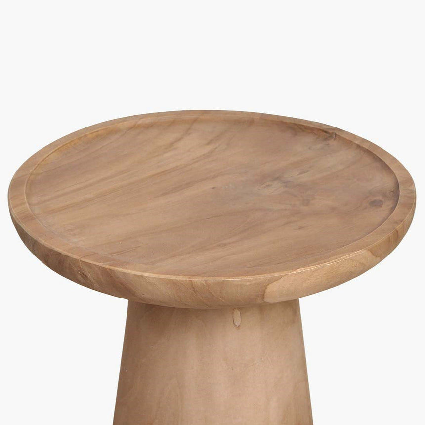 Nero Ray wooden side table