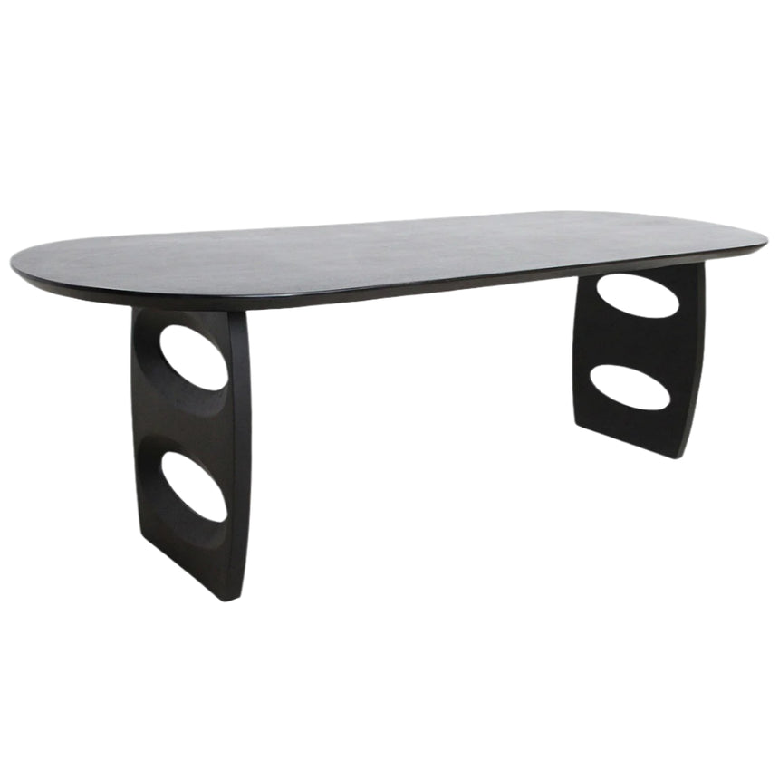 Bullnose Teardrop wooden dining table 180x90