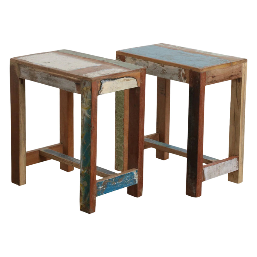 Scrapwood wooden seat