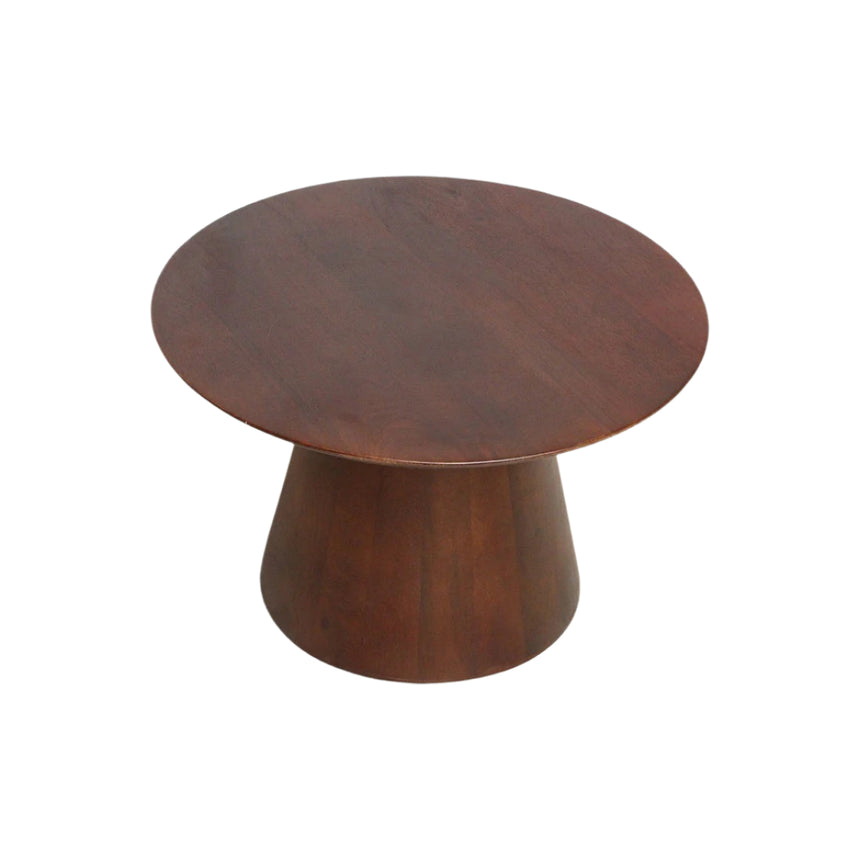 Bullnose Cone Wood End Table