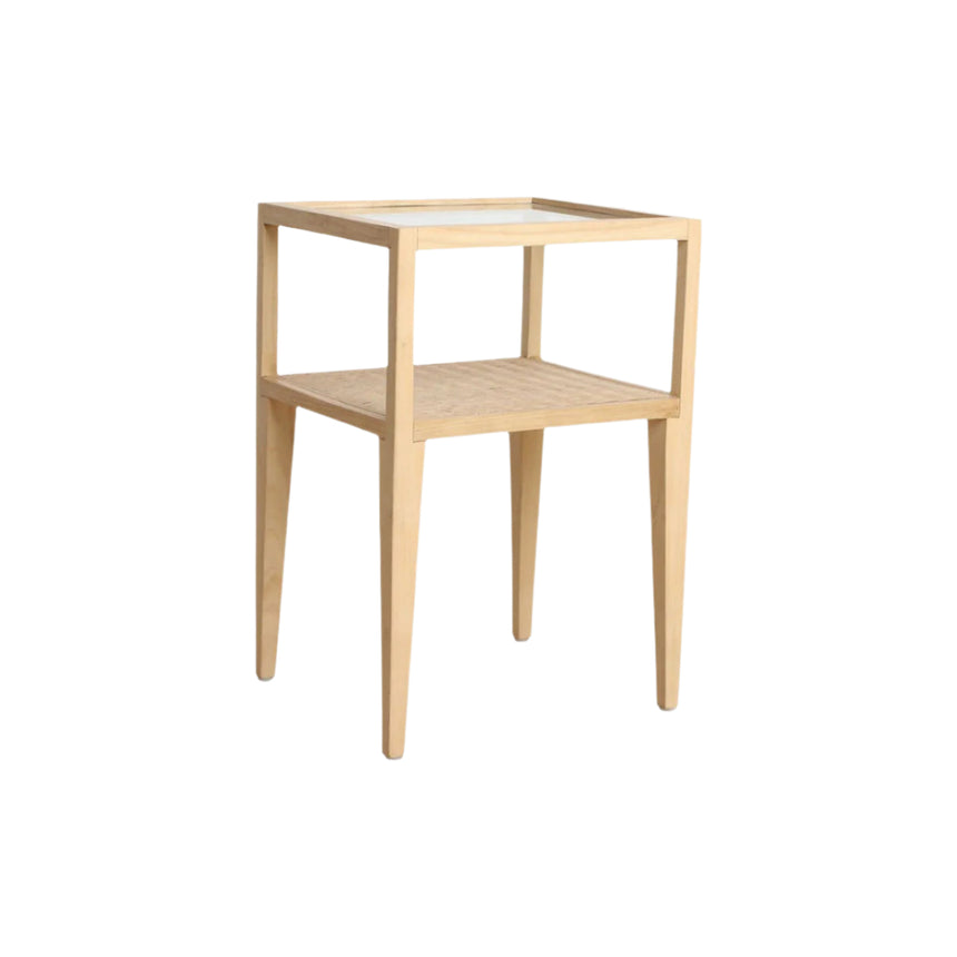 Scandi wooden side table