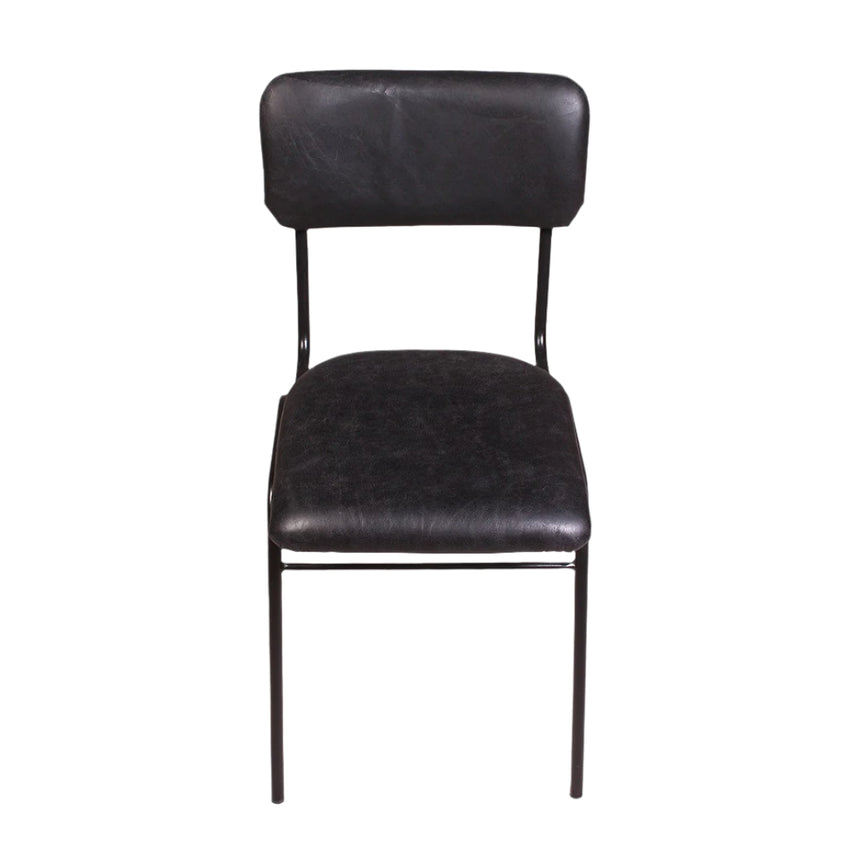 Plain leather chair