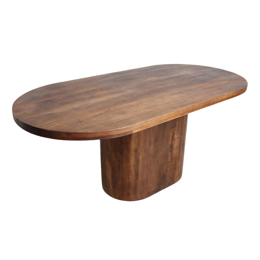 Bullnose Oblong Wooden Dining Table