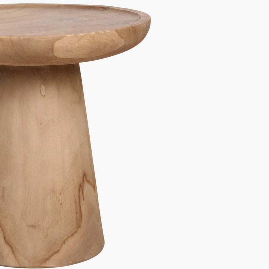 Nero Ray wooden side table