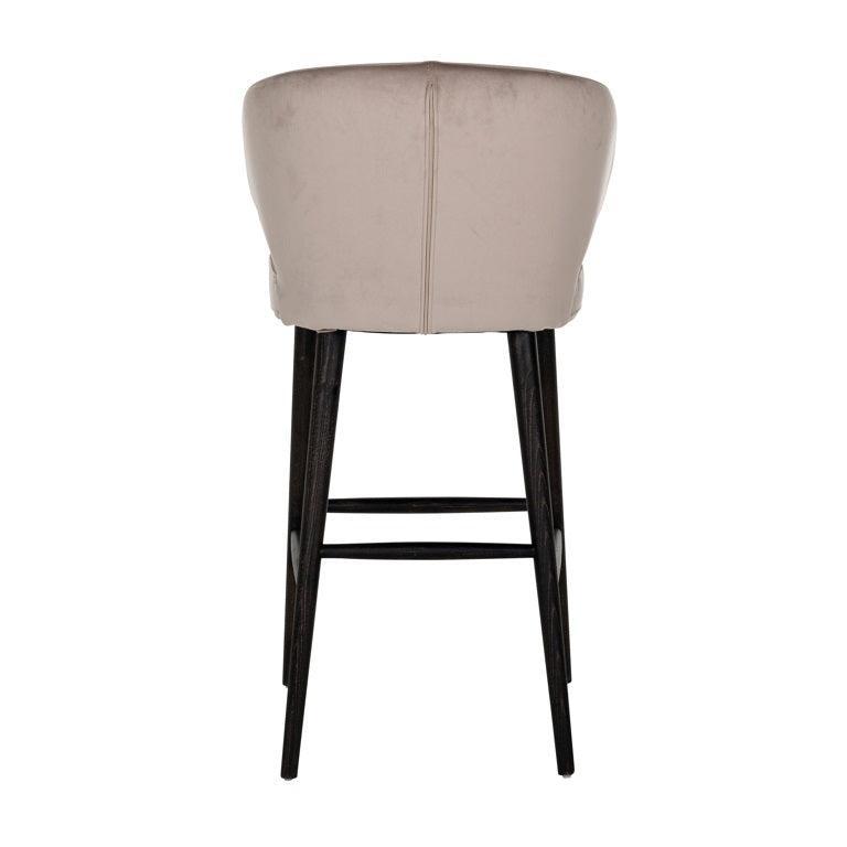 Indigo velvet bar stool