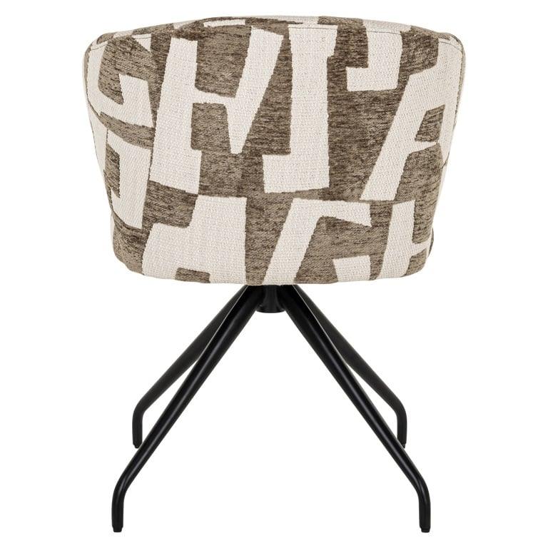 Milly swivel fabric chair